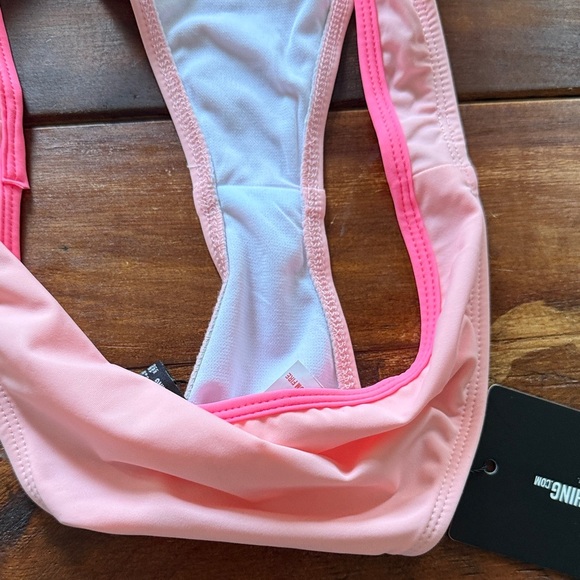 PrettyLittleThing Pink Bikini Bottoms Size 6 - Picture 3 of 4
